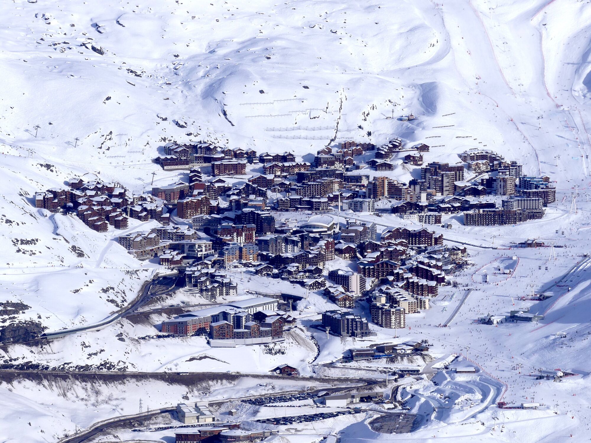 Station-village de Val Thorens en hiver